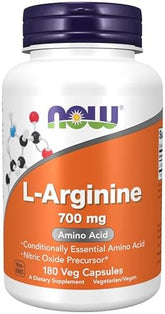 Now Foods L Arginine 700 Mg 180 Veg Capsules